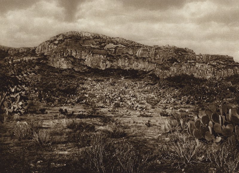 Meksyk: Zacatecas, Ruiny La Quemada (zdjęcie czarno-białe) autorstwa Cecile Seler Sachs