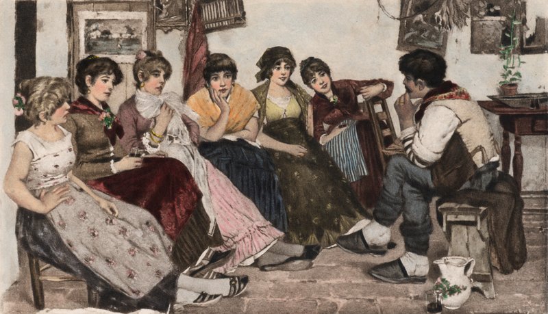 Heptameron (kolorowa fotograwiura) autorstwa Cesare Laurenti