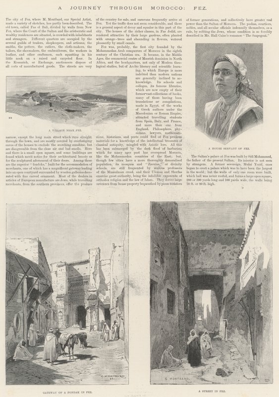 Podróż przez Maroko, Fez autorstwa Charles Auguste Loye