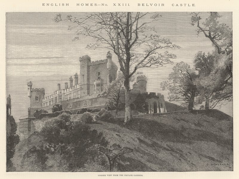 Zamek Belvoir autorstwa Charles Auguste Loye