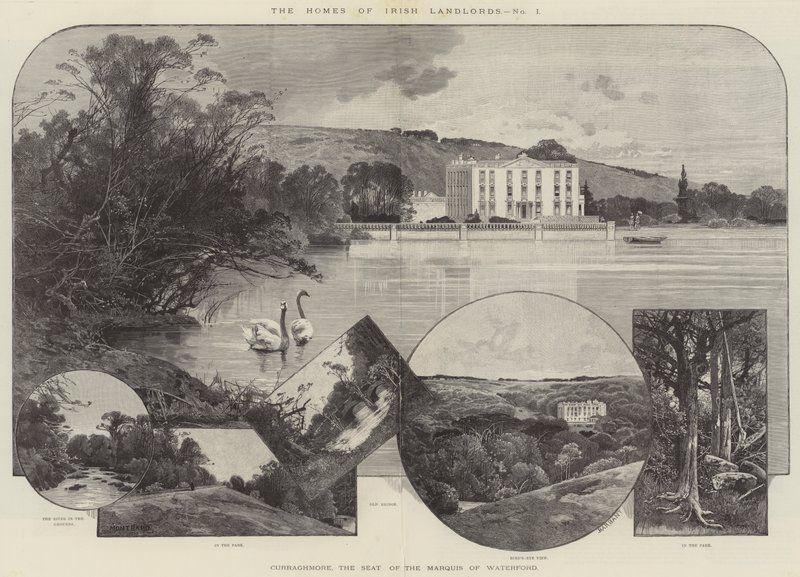 Curraghmore, siedziba markiza Waterford autorstwa Charles Auguste Loye