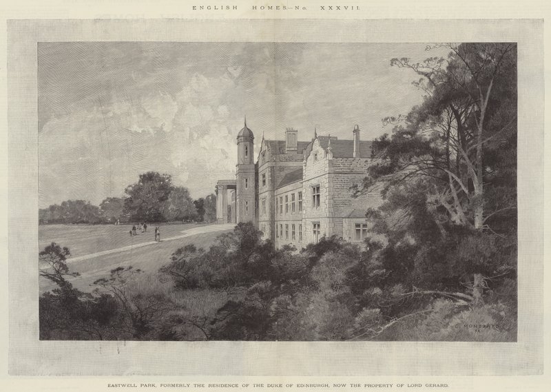 Eastwell Park, dawniej rezydencja księcia Edynburga, obecnie własność lorda Gerarda autorstwa Charles Auguste Loye