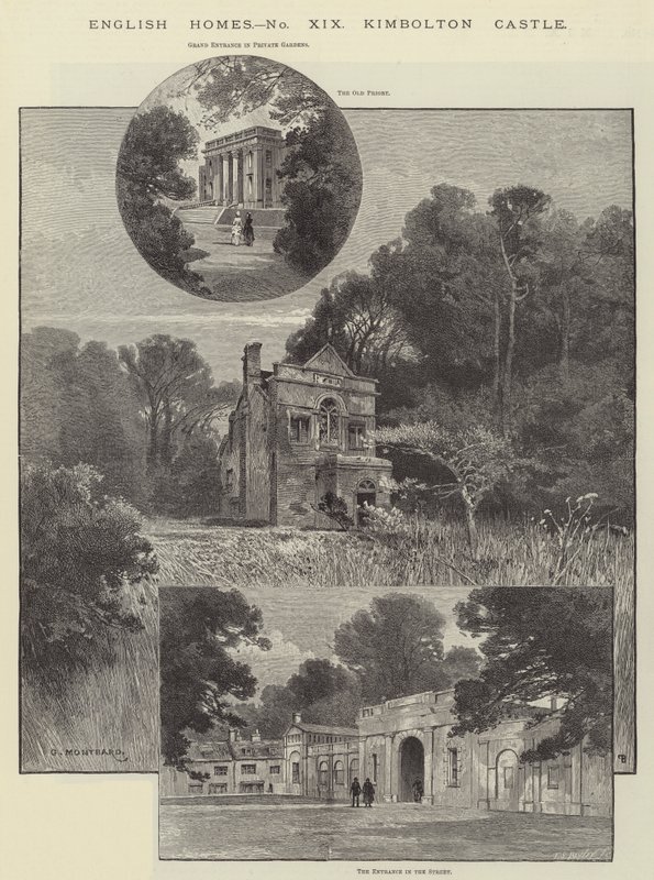 Zamek Kimbolton autorstwa Charles Auguste Loye