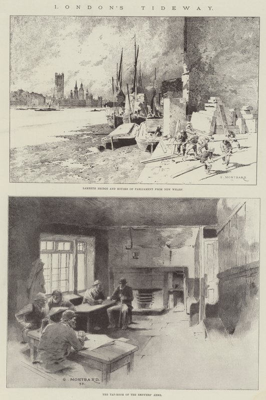 Londyńska fala autorstwa Charles Auguste Loye