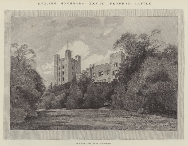 Zamek Penrhyn autorstwa Charles Auguste Loye