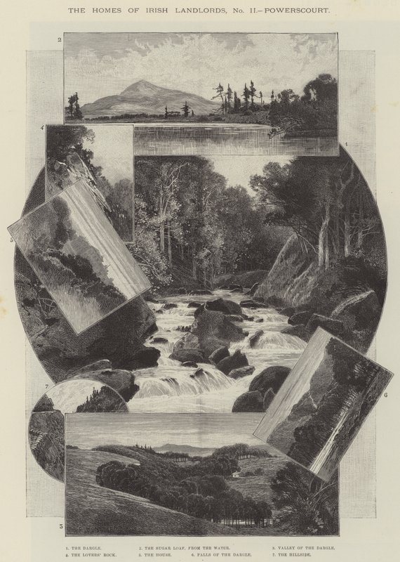 Powerscourt autorstwa Charles Auguste Loye