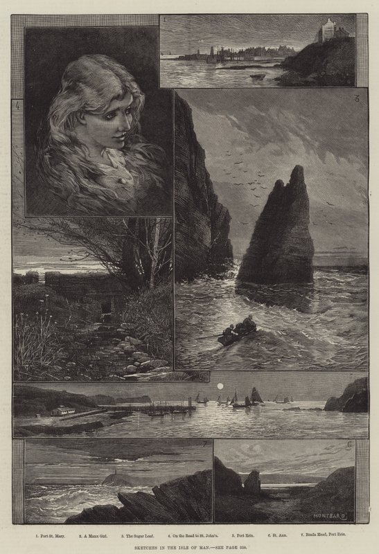 Szkice na Wyspie Man autorstwa Charles Auguste Loye