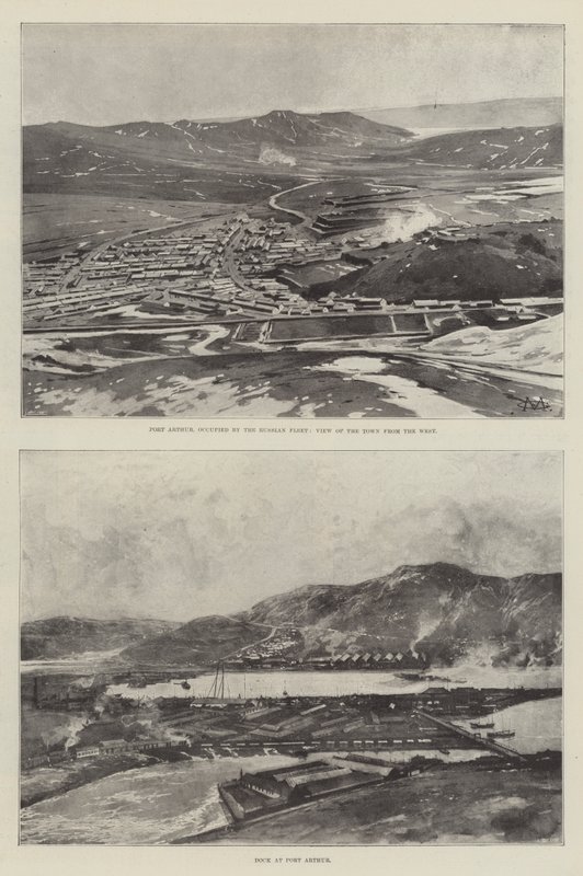 Szkice Port Arthur autorstwa Charles Auguste Loye