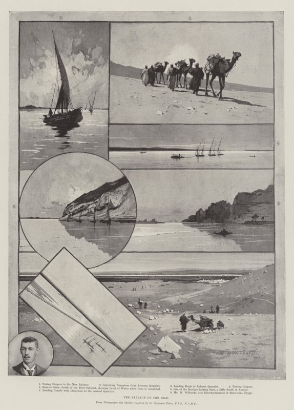Zapora Nilu autorstwa Charles Auguste Loye