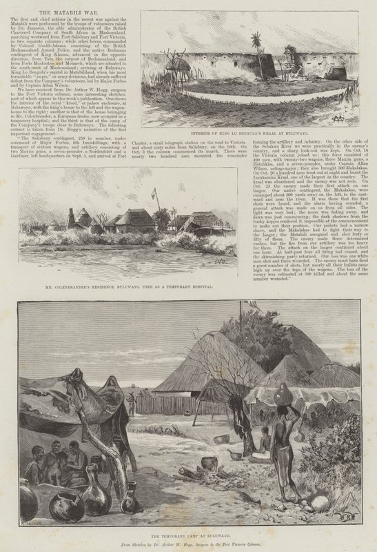 Wojna Matabili autorstwa Charles Auguste Loye