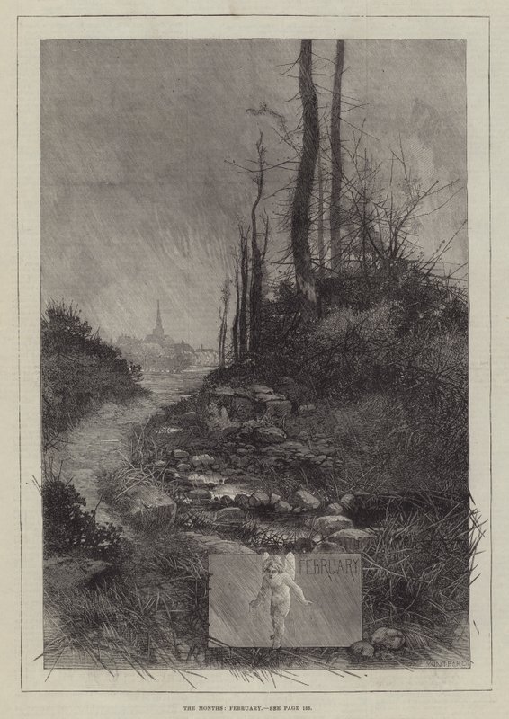 Miesiące, luty autorstwa Charles Auguste Loye