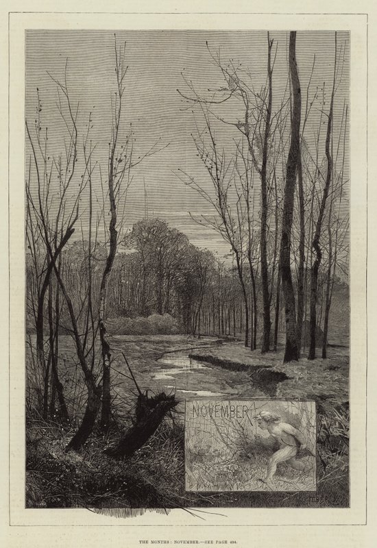 Miesiące, listopad autorstwa Charles Auguste Loye