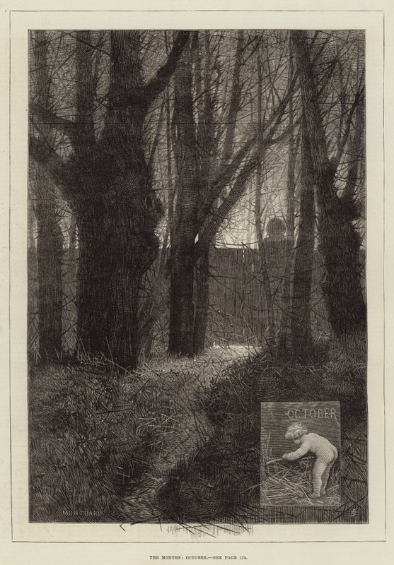 Miesiące, październik autorstwa Charles Auguste Loye