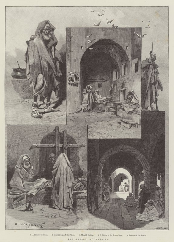 Więzienie w Tangerze autorstwa Charles Auguste Loye
