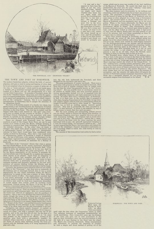 Miasto i port Fordwich autorstwa Charles Auguste Loye