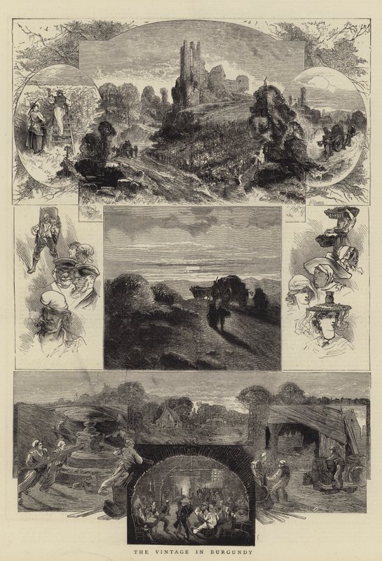 Vintage w Burgundii autorstwa Charles Auguste Loye