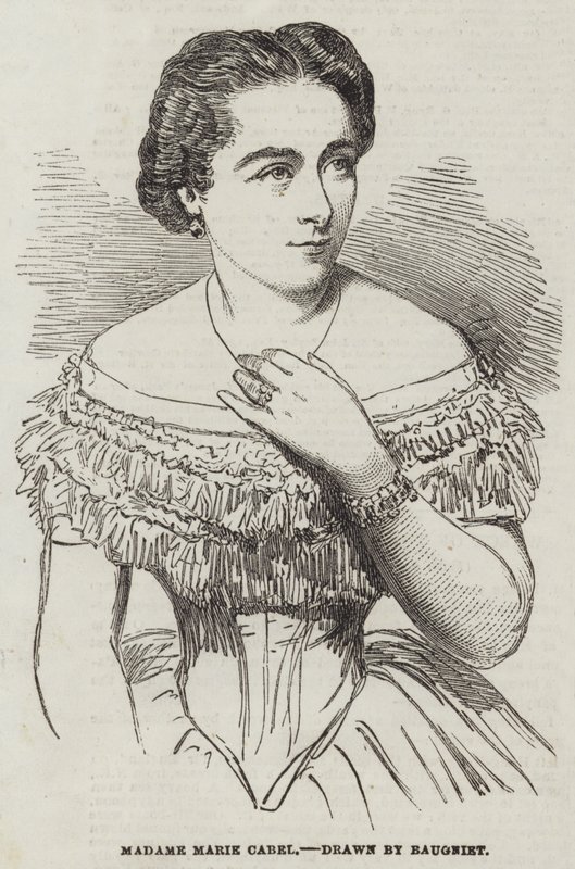 Madame Marie Cabel autorstwa Charles Baugniet