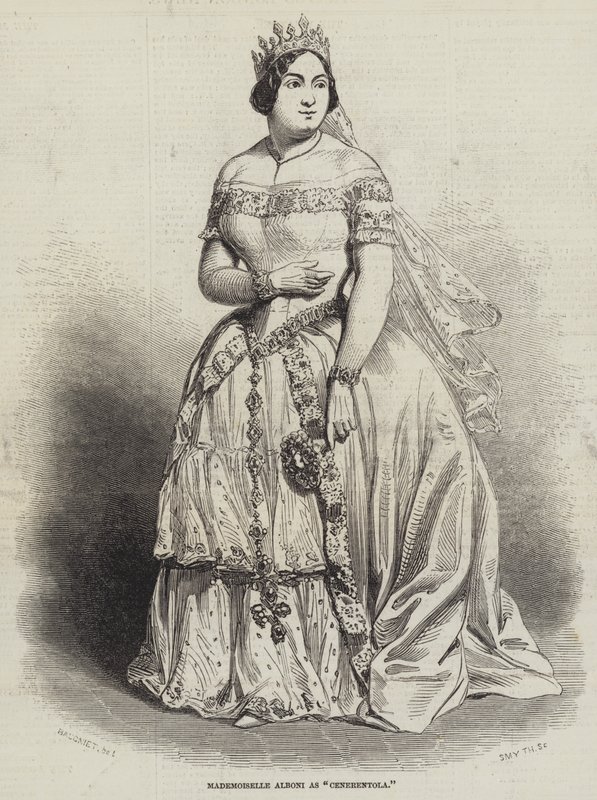 Mademoiselle Alboni jako Kopciuszek autorstwa Charles Baugniet