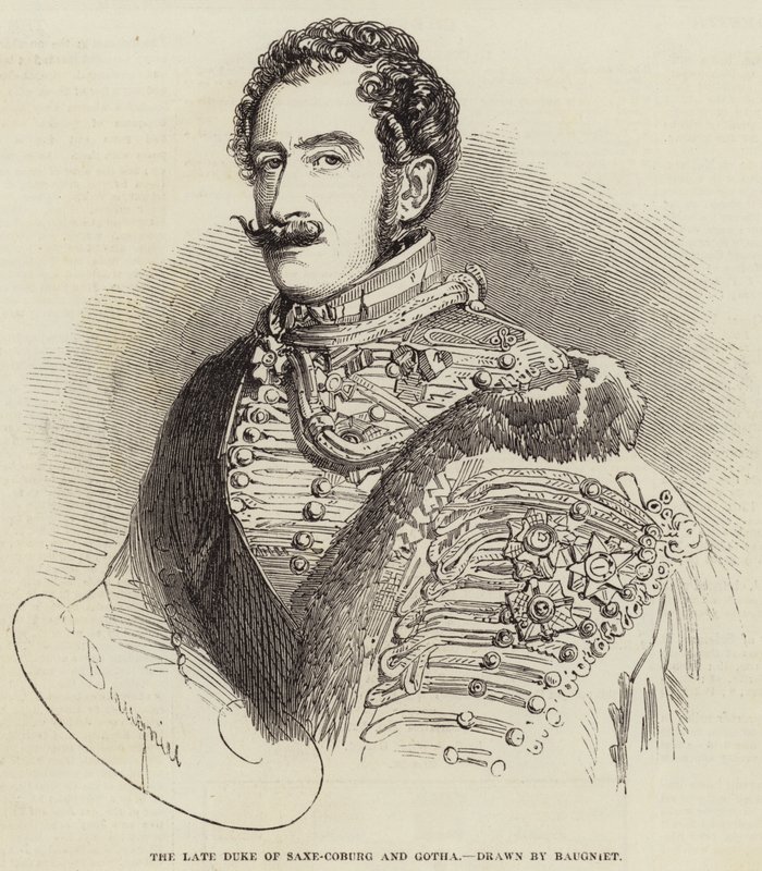 Późniejszy książę Sachsen-Coburg i Gotha autorstwa Charles Baugniet