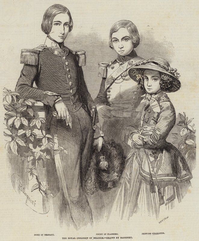 Królewskie dzieci Belgii autorstwa Charles Baugniet