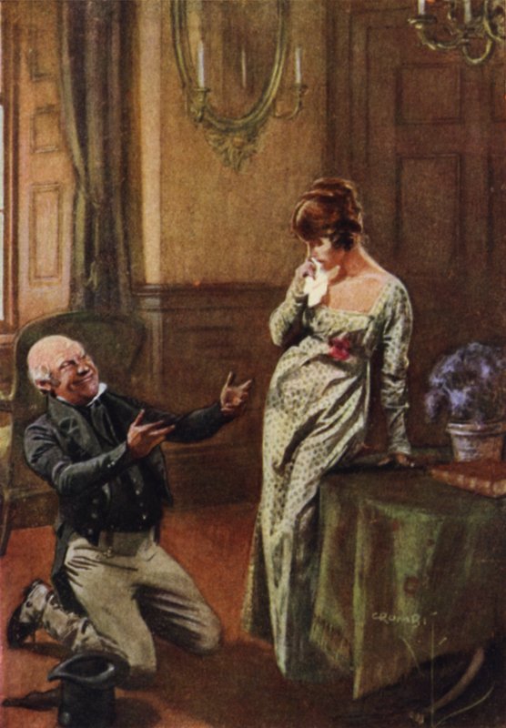 Stary sir Pitt oświadcza się Becky Sharp, a połowa jej sekretu zostaje ujawniona autorstwa Charles Crombie