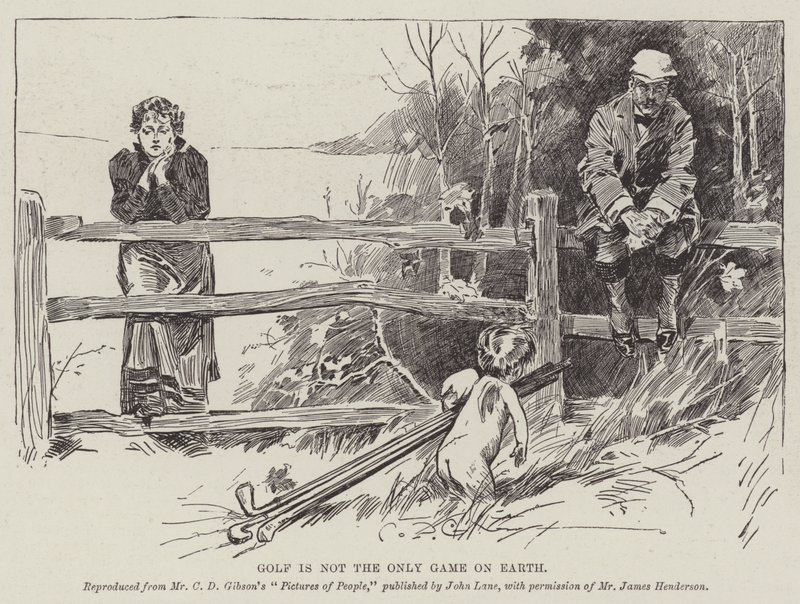 Golf to nie jedyna gra na Ziemi autorstwa Charles Dana Gibson
