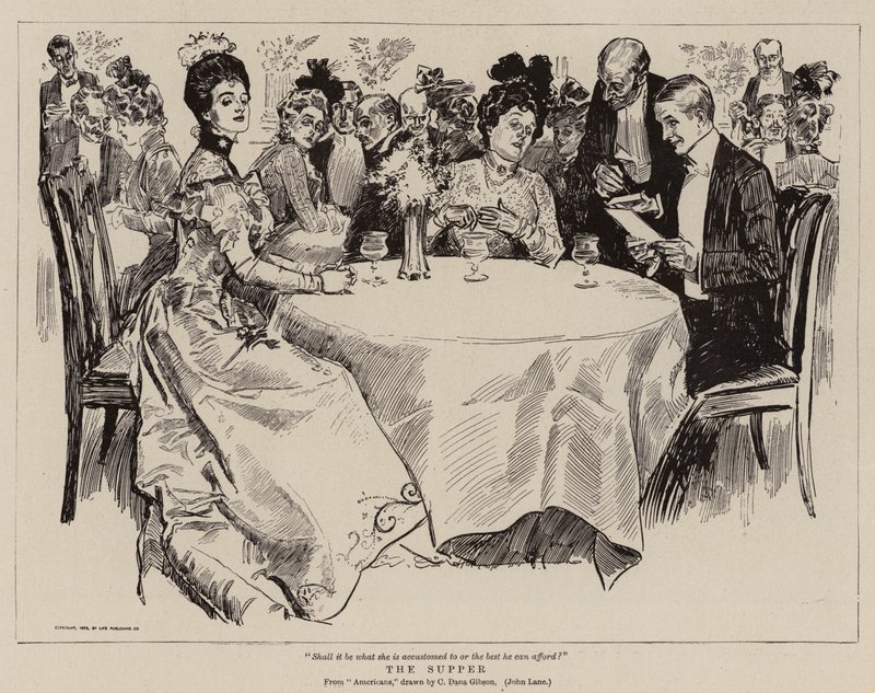 Wieczerza autorstwa Charles Dana Gibson