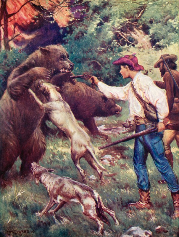 Ilustracja do Robinsona szwajcarskiego autorstwa Charles Daniel Ward