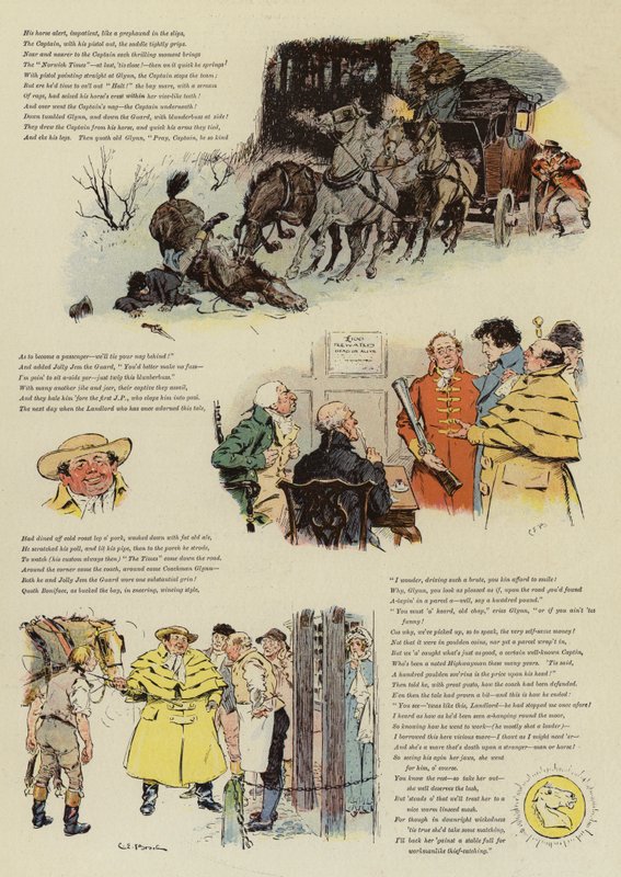 The Biter Bit, czyli opowieść o dniach coachingu (chromolitho) autorstwa Charles Edmund Brock