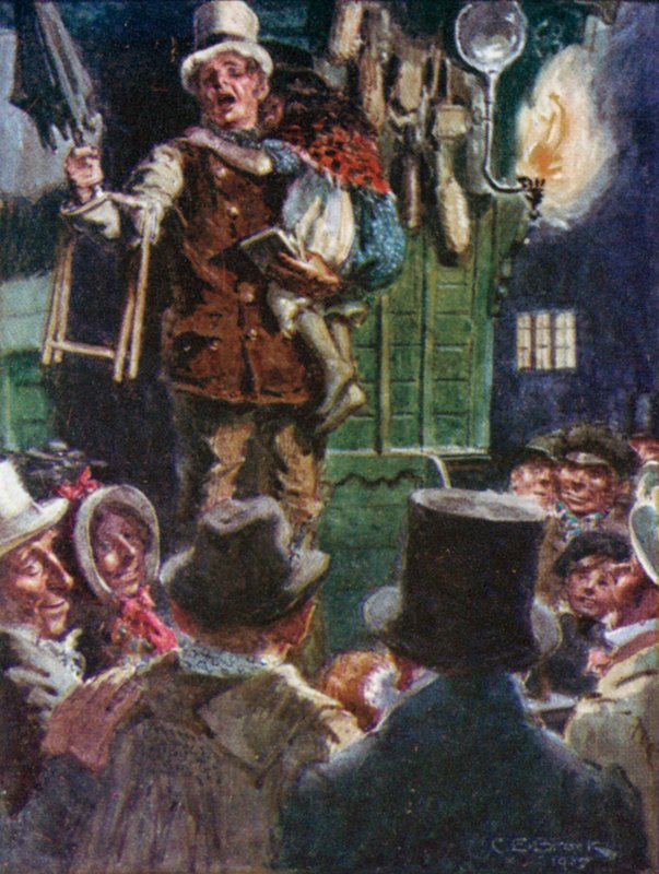 Ilustracja na receptę Doctor Marigolds autorstwa Dickensa autorstwa Charles Edmund after Brock