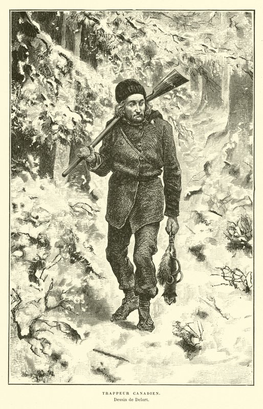 Kanadyjski traper autorstwa Charles Edouard Delort