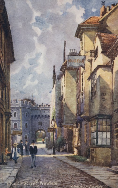 Ulica Kościelna, Windsor autorstwa Charles Edwin Flower