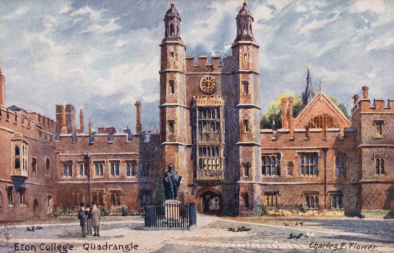 Eton College, czworokąt autorstwa Charles Edwin Flower