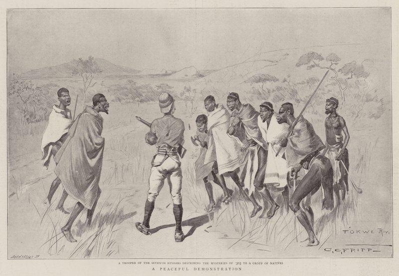 Pokojowa demonstracja autorstwa Charles Edwin Fripp