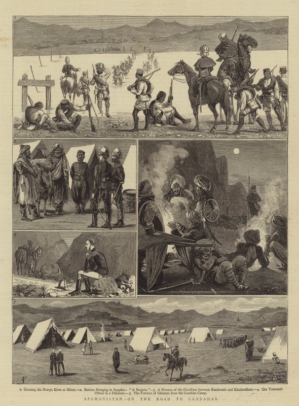 Afganistan, na drodze do Candahar autorstwa Charles Edwin Fripp