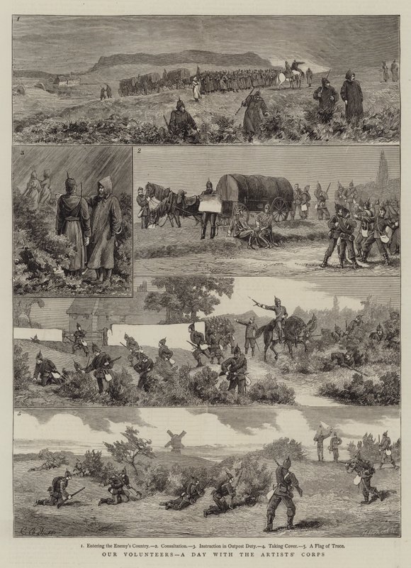 Nasi Wolontariusze, Dzień z Korpusem Artystów autorstwa Charles Edwin Fripp