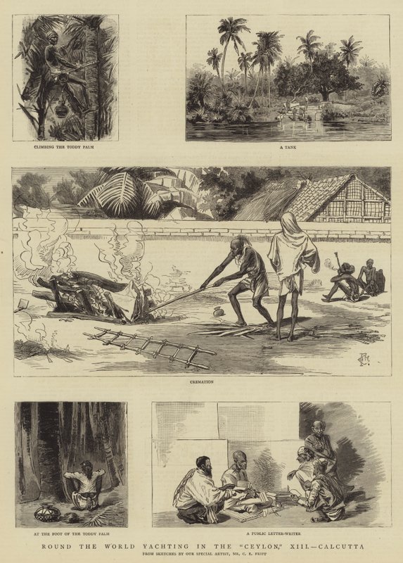 Jachting dookoła świata na Cejlonie, XIII, Kalkuta autorstwa Charles Edwin Fripp