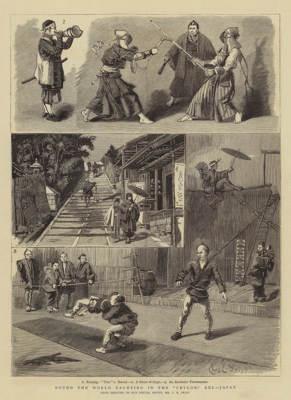 Jachting dookoła świata na Cejlonie, XXI, Japonia autorstwa Charles Edwin Fripp
