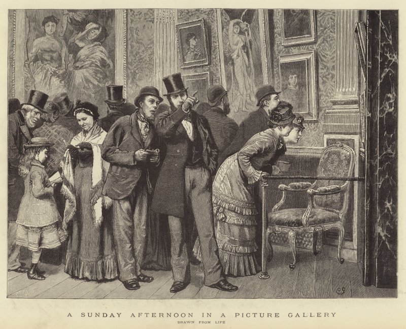 Niedzielne popołudnie w galerii obrazów autorstwa Charles Green