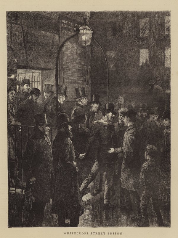 Więzienie przy Whitecross Street autorstwa Charles Green