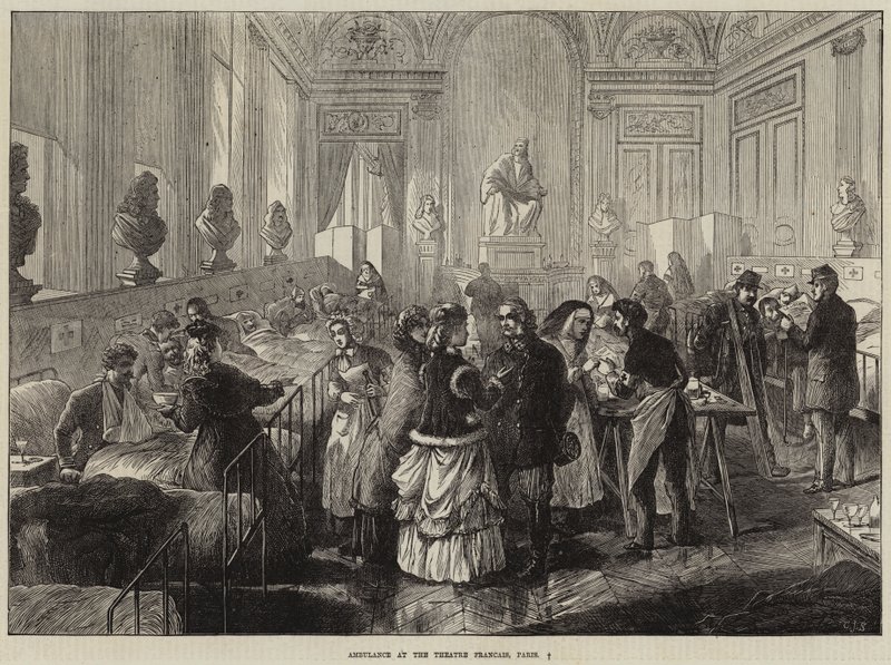 Karetka pogotowia w Teatrze Francuskim, Paryż autorstwa Charles J. Staniland