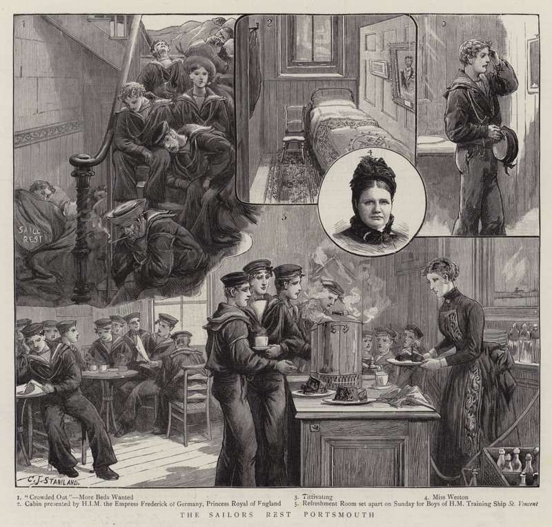 The Sailors Rest Portsmouth autorstwa Charles J. Staniland
