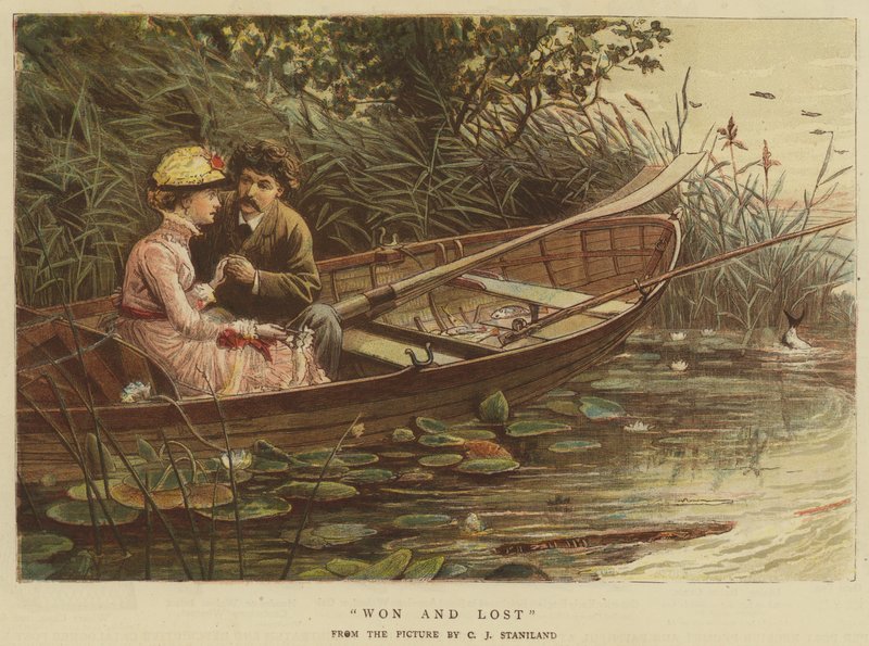 Wygrane i przegrane (chromolitho) autorstwa Charles J. Staniland