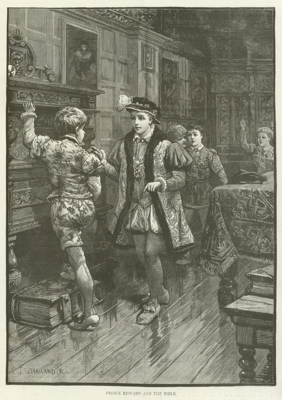 Książę Edward i Biblia autorstwa Charles James Richardson