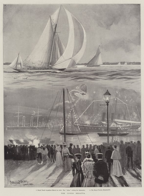 Regaty Cowes autorstwa Charles John de Lacy