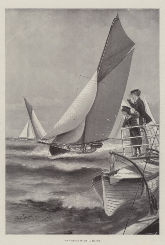 Sezon żeglarski, tranzyt autorstwa Charles John de Lacy