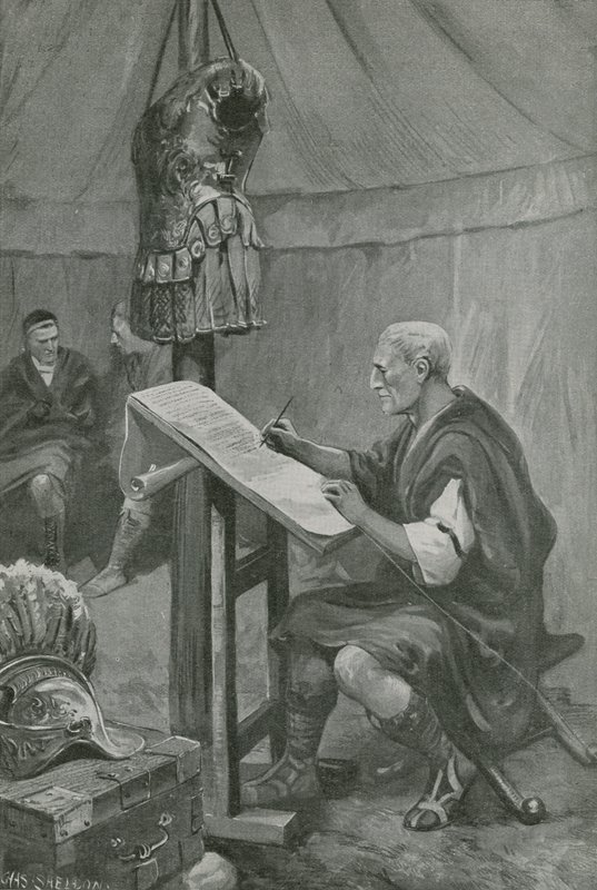 Hołd Juliusza Cezara dla Belgów autorstwa Charles Mills Sheldon
