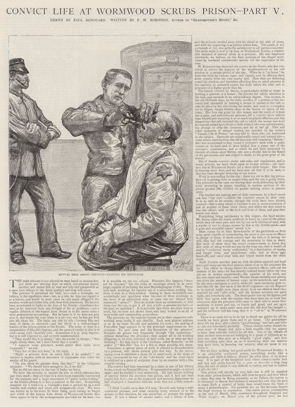 Skazaniec życie w więzieniu Wormwood Scrubs autorstwa Charles Paul Renouard