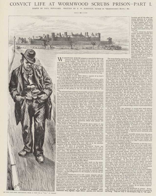 Skazaniec życie w więzieniu Wormwood Scrubs autorstwa Charles Paul Renouard