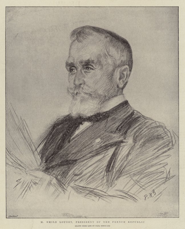M. Emile Loubet, Prezydent Republiki Francuskiej autorstwa Charles Paul Renouard